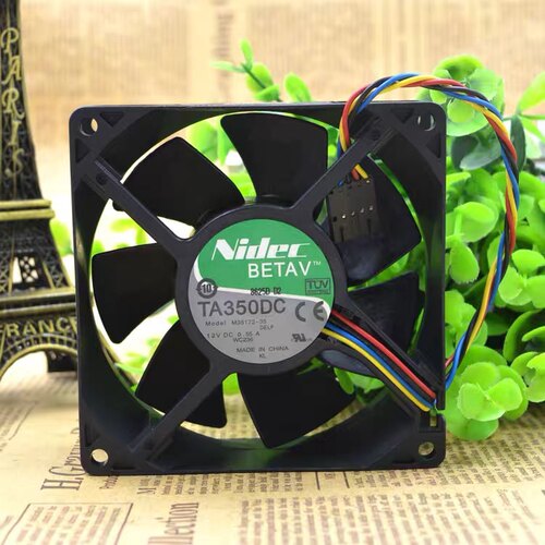 NIDEC 9032 12V 0.55A 戴尔台式机 4线温控风扇TA350DC M35172-35