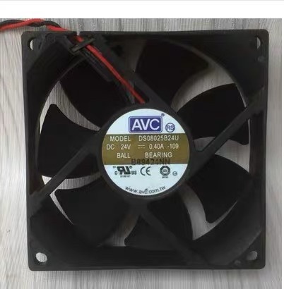 AVC DS08025B24U-109 24V 0.40A 8025 8cm 双滚珠2线 变频器风扇