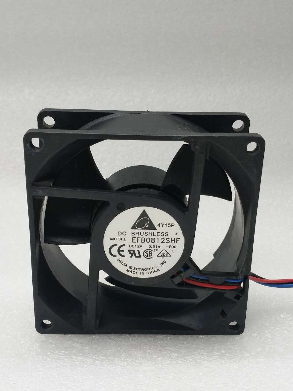 原装台达 8032 12V 0.51A EFB0812SHF 8CM 三线测速机箱散热风扇