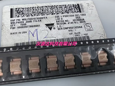 WSLP4026L5000FEA VISHAY贴片铜片无感电阻 4026-0.0005R 1% 7W