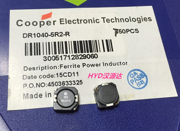DR1040-5R2-R COOPER贴片功率电感1040-5R2 5.2UH 5.4A 10X10X4MM