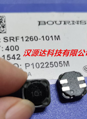 SRF1260-101M BOURNS贴处耦合线圈电感1260-2X100UH 2.2A 12X12X6