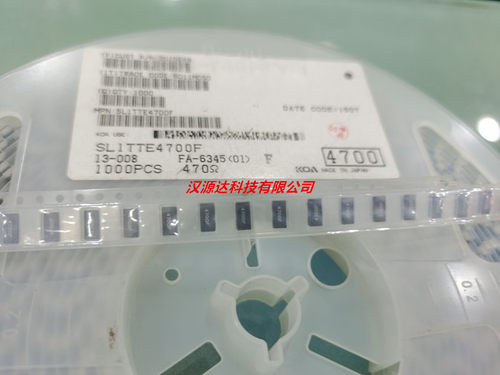 SL1TTE4700F KOA贴片1W传感电阻 2512-470R 470欧 1% 75PPM 1W