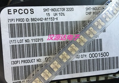 B82442-A1153-K EPCOS贴片功率电感 2220-15UH 10% 1.26A 5650