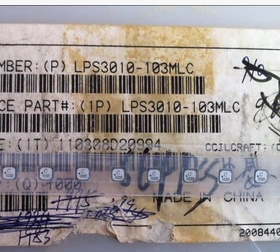 LPS3010-103MLC  3X3X1MM 10UH 0.64A 103D 线艺闭磁线圈功率电感