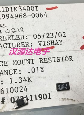 SMR1D1K3400T 1K340 T 1.34K 0.01% 2PPM 1W 贴片低温金属箔电阻