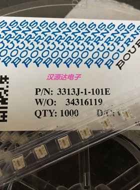 3313J-1-101E 100R 100欧 3.5X3.2MM BOURNS贴片精密微调电位器