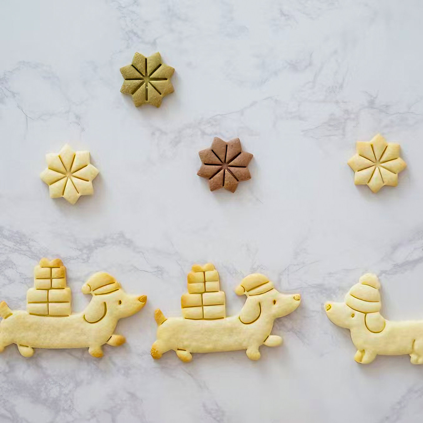 卡通圣诞节小狗饼干模具短腿可爱狗曲奇翻糖切模节日新手烘焙工具