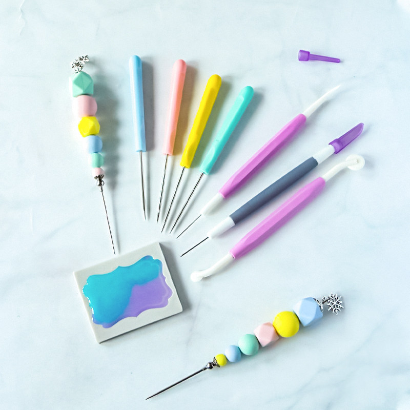 INS网红糖霜饼干针创意可爱高颜值排气搅拌针翻糖绘画DIY烘焙工具