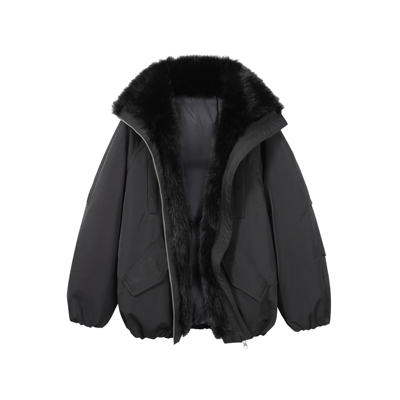 【思思】皮草派克羽绒服8815A353