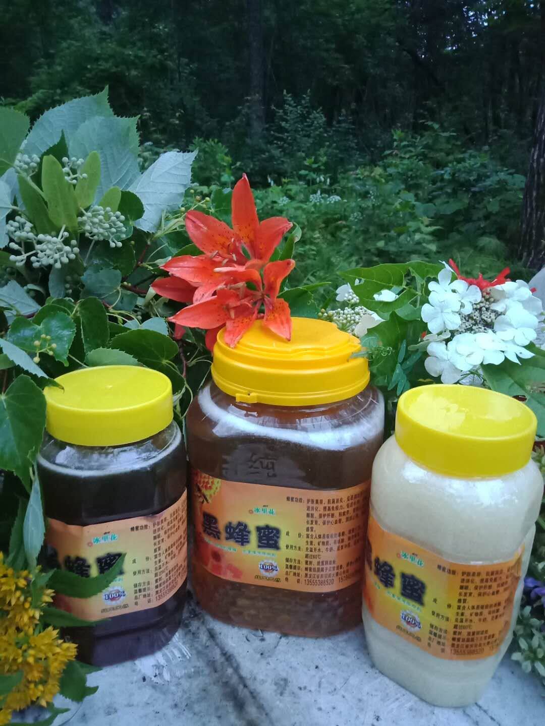 结晶蜜明园椴树蜂蜜5斤装东北纯净农家自产野生蜜蜂雪蜜