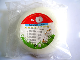 割草机配件3MM直径耐用耐磨皮条割灌机打草绳通用圆形白色打草线