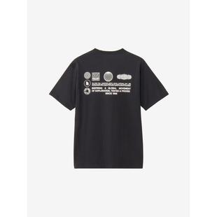 北面短袖 THE NORTH FACE 運動T恤地球網格圖案 速干透氣棉質男式