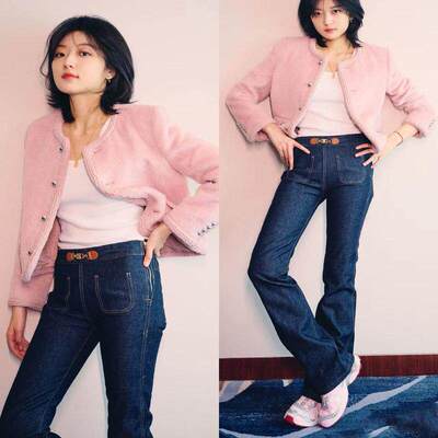 代购SANDY LIANG X SALOMON 萨洛蒙联名款银粉色孙千同款越野跑鞋