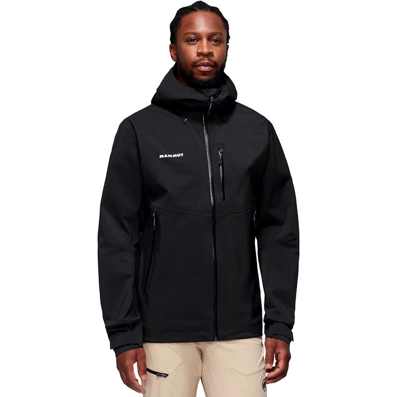 代购Mammut猛犸象男士冲锋衣防水防风透气户外夹克连帽长袖硬壳