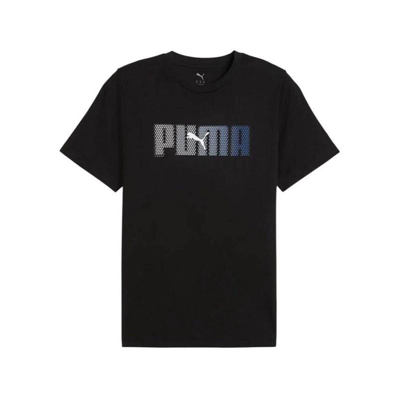 代购海外代购Puma/彪马男士运动T恤透气吸汗圆领黑色跑步健身
