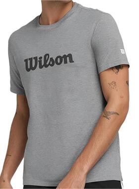 代购Wilson威尔胜男士运动T恤速干透气抗异味弹性面料灰色短袖