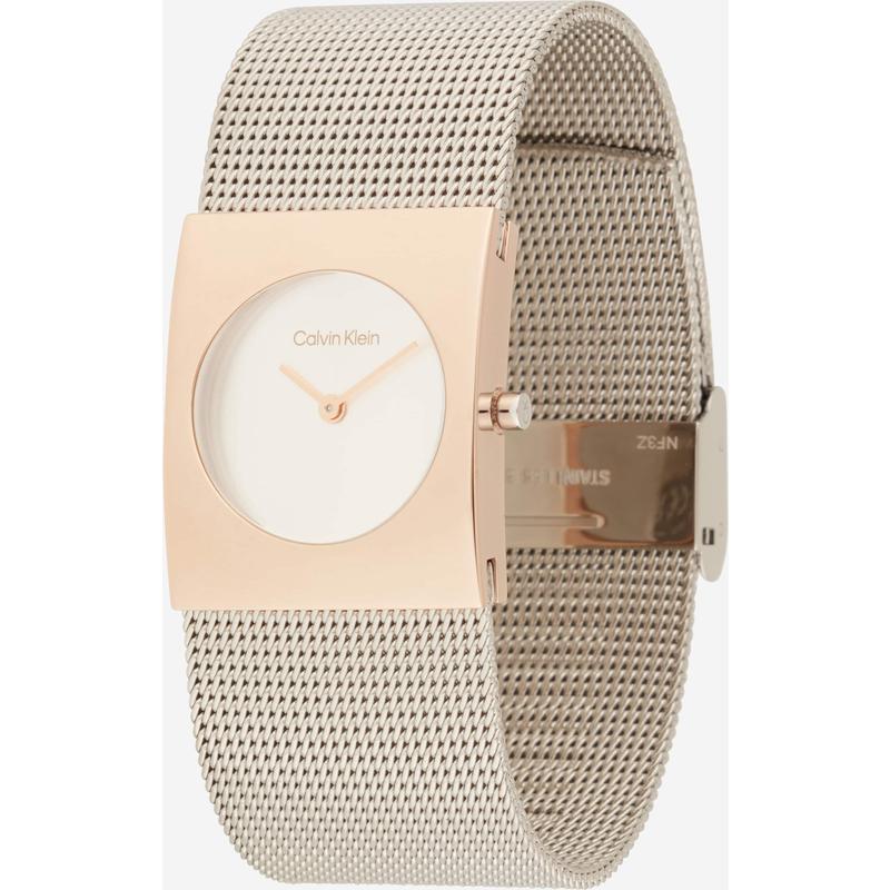 Calvin Klein凯文克莱女士腕表计时日期防水简约金属钢带玫瑰金