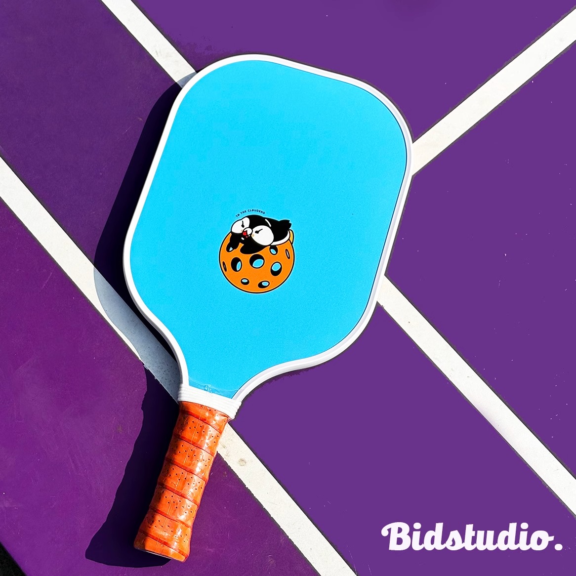 匹克球球拍200g 碳纤维USAPA认证专业pickleball 蓝白Bidstudio