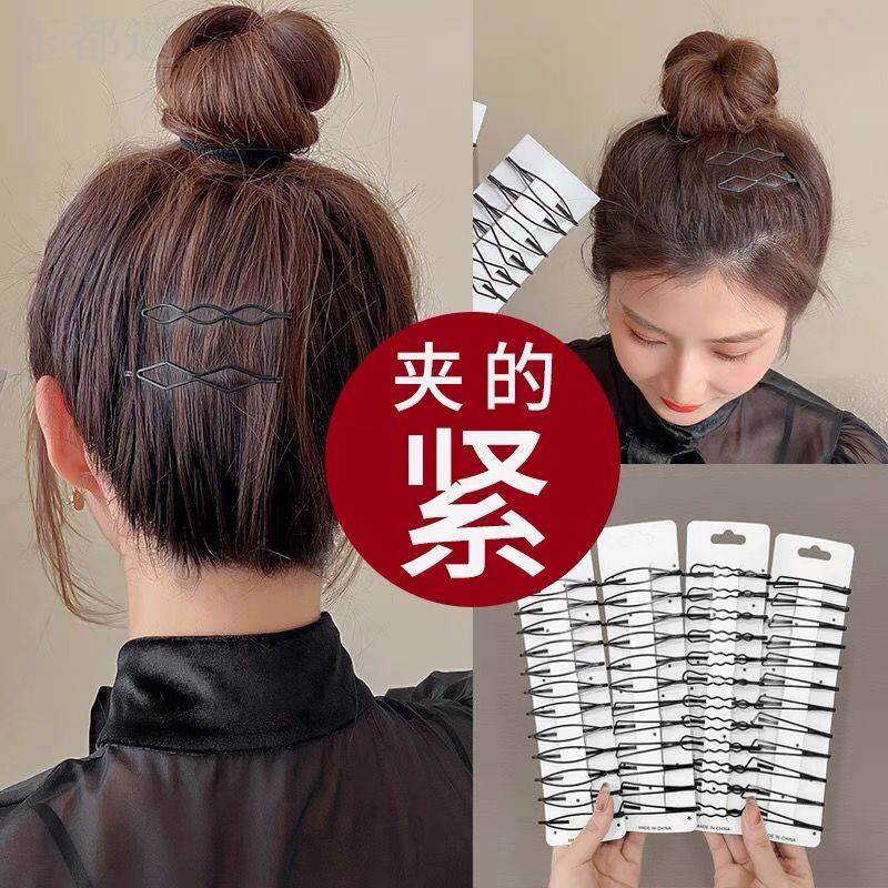 刘海夹侧边夹隐形夹子女头饰小卡子碎发夹黑色无痕一字夹短发发卡