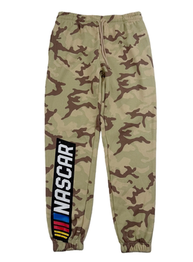 NASCAR美式休闲小脚卫裤潮流秋冬加绒保暖透气迷彩束脚口长裤男