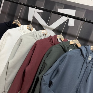 次品处理 美式休闲加绒卫衣男连帽保暖上衣宽松运动拉链开衫外套