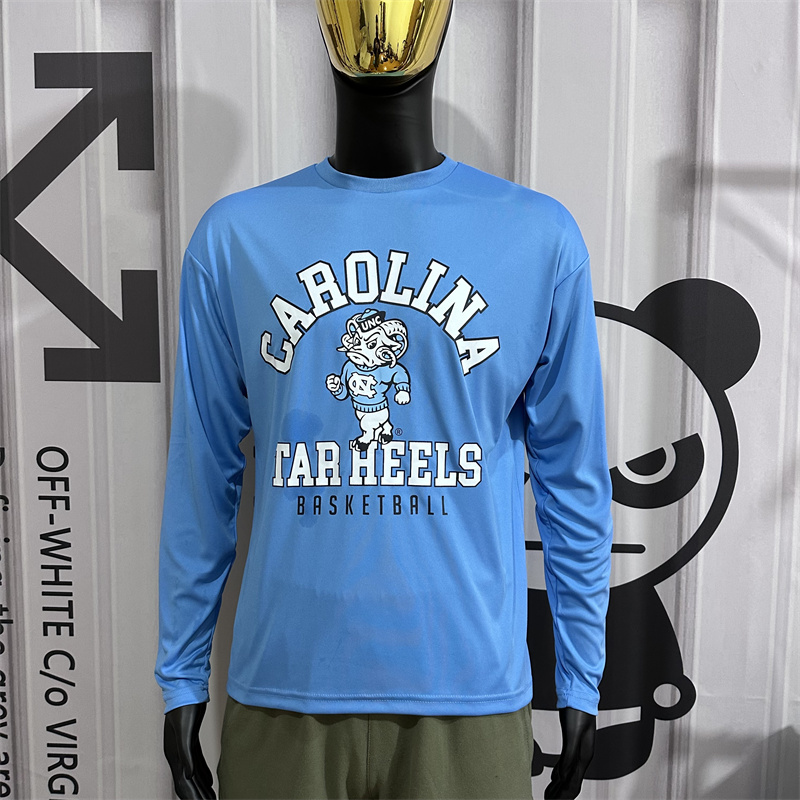 北卡大学速干长袖男士运动t恤春季篮球跑步健身训练吸湿透气上衣