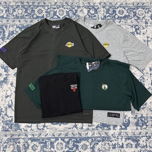 立体标美式复古夏季潮流短袖T恤男宽松大码休闲百搭半袖上衣