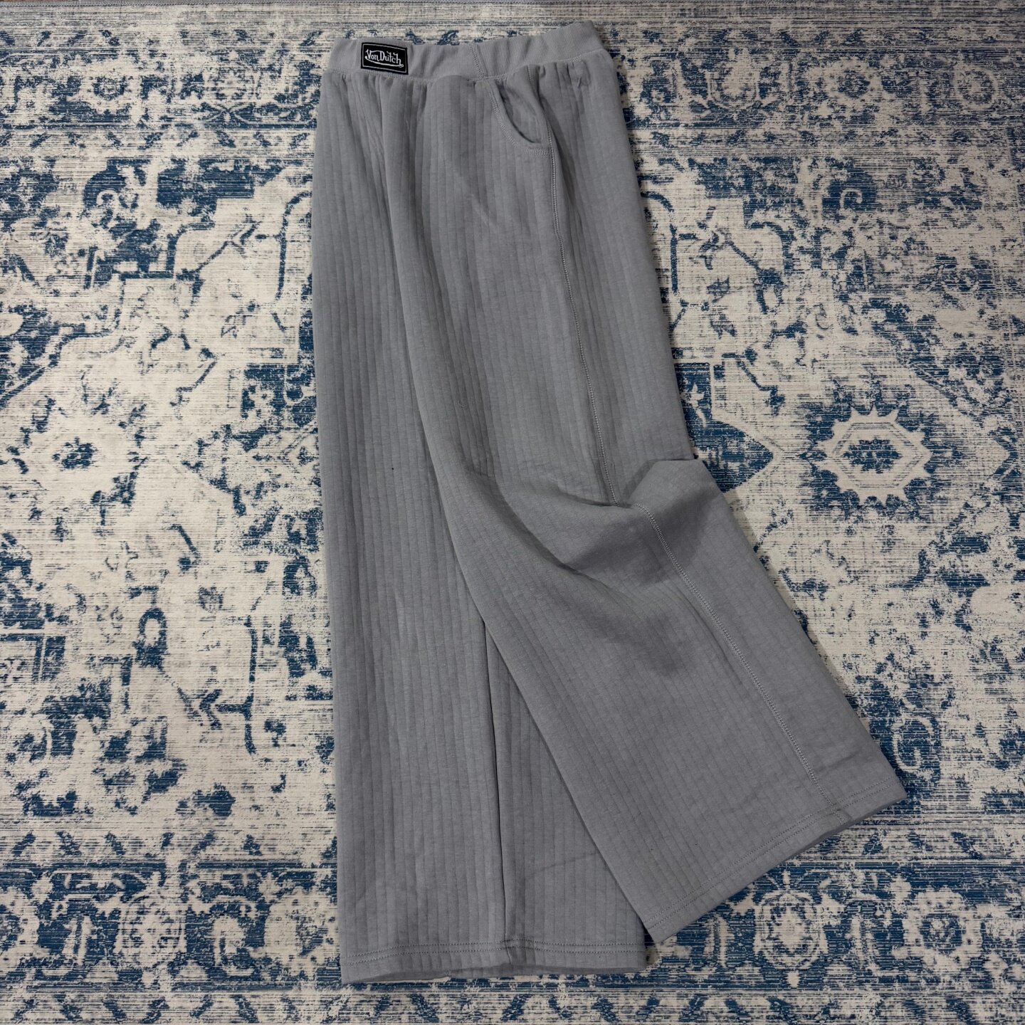 次品 凡达驰大码宽松直筒裤男休闲运动卫裤秋冬厚款垂感阔腿裤
