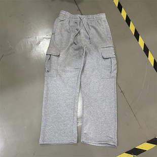 男潮 卫裤 西海岸美式 嘻哈oversize加绒重磅运动高街hiphop直筒工装