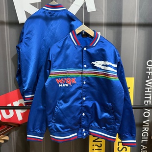 怪奇物语第五季霍金斯广播电台WSQK春秋冬款棒球衫夹克美式外套