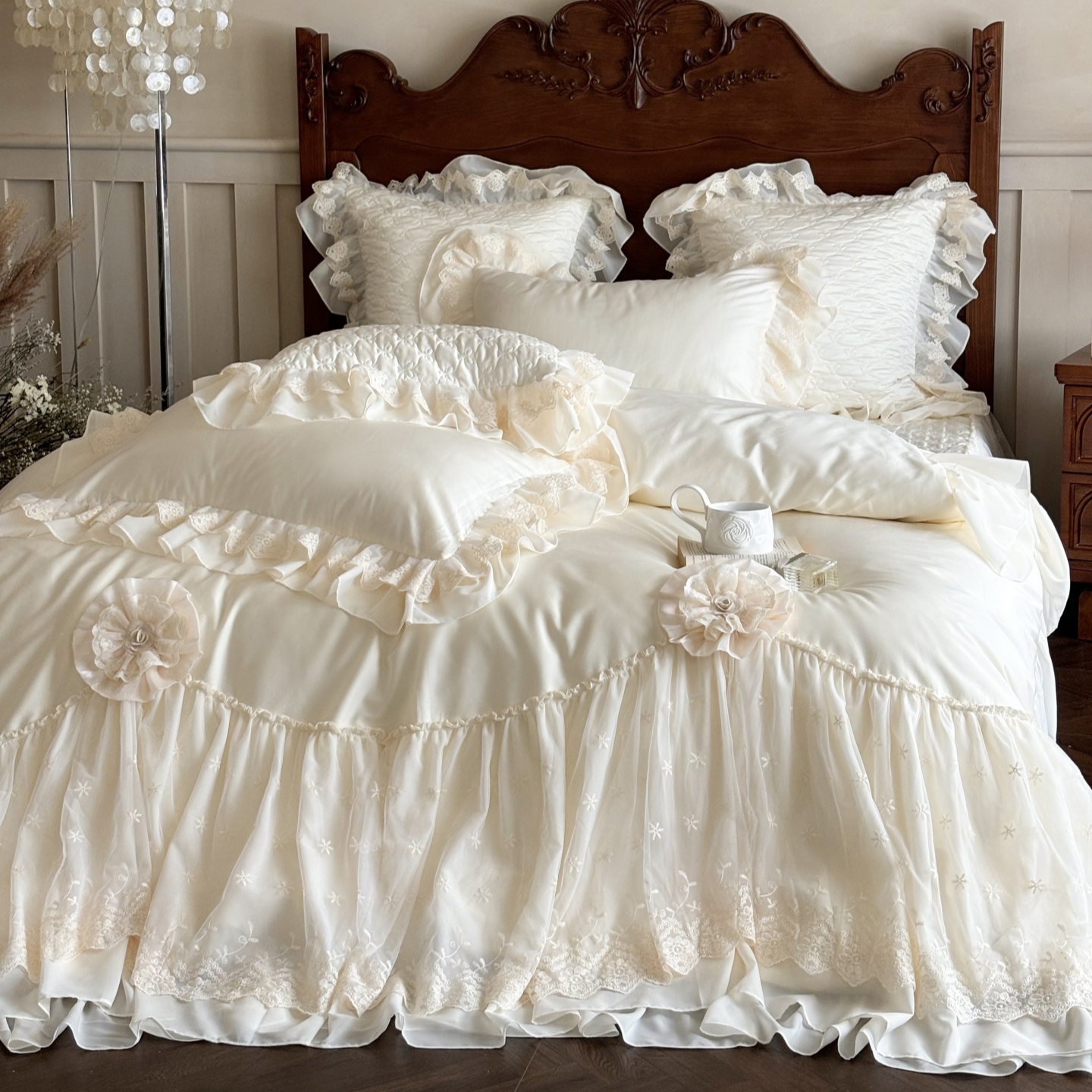 法式浪漫高级全棉长绒棉四件套