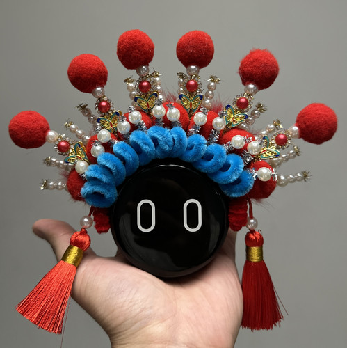 问界蔚来nomi装饰帽子装饰品京剧头箍设计感创意汽车内饰ET5ES7