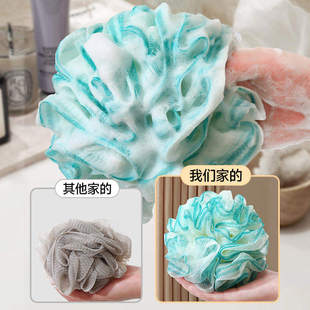 高档超柔软大号沐浴球搓澡巾实用耐用浴花女生适用设计不散开