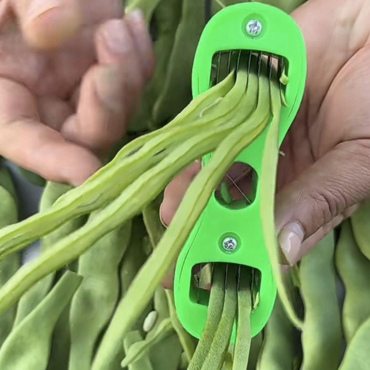 【精品优选】豆角切丝器家用切菜机四季豆长芸豆拉丝神器大号切丝