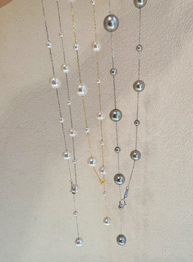 超闪纯银链满天星锁骨链