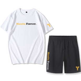 美娜同款曼巴短袖短裤 MAMBA FOREVER纪念科比精神T恤衫夏季套装