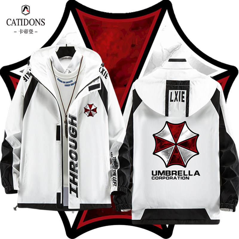 生化危机Biohazard浣熊保护伞游戏周边衣服男女青少年夹克外套秋