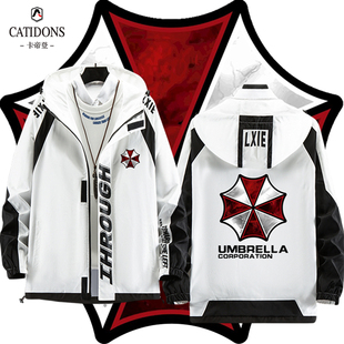 生化危机Biohazard浣熊保护伞游戏周边衣服男女青少年夹克外套秋