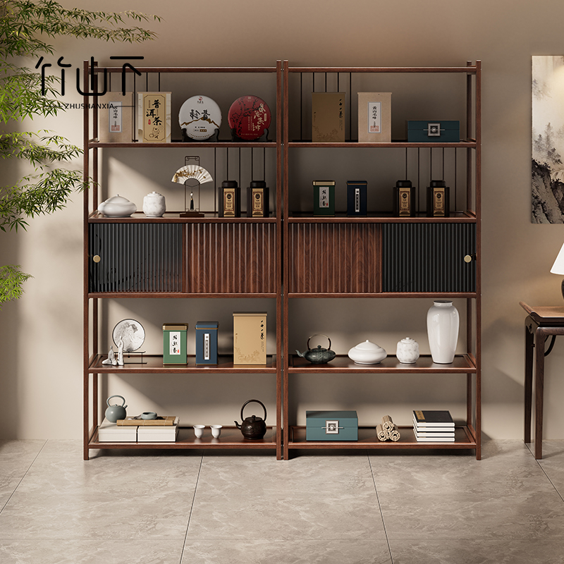 【2025年新款】新中式实木博古架