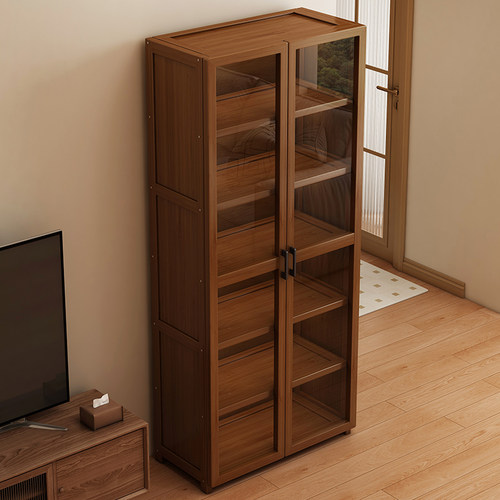 亚克力防尘书架落地家用