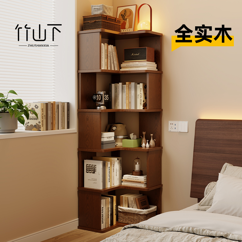 【热卖新品】实木转角床边置物柜