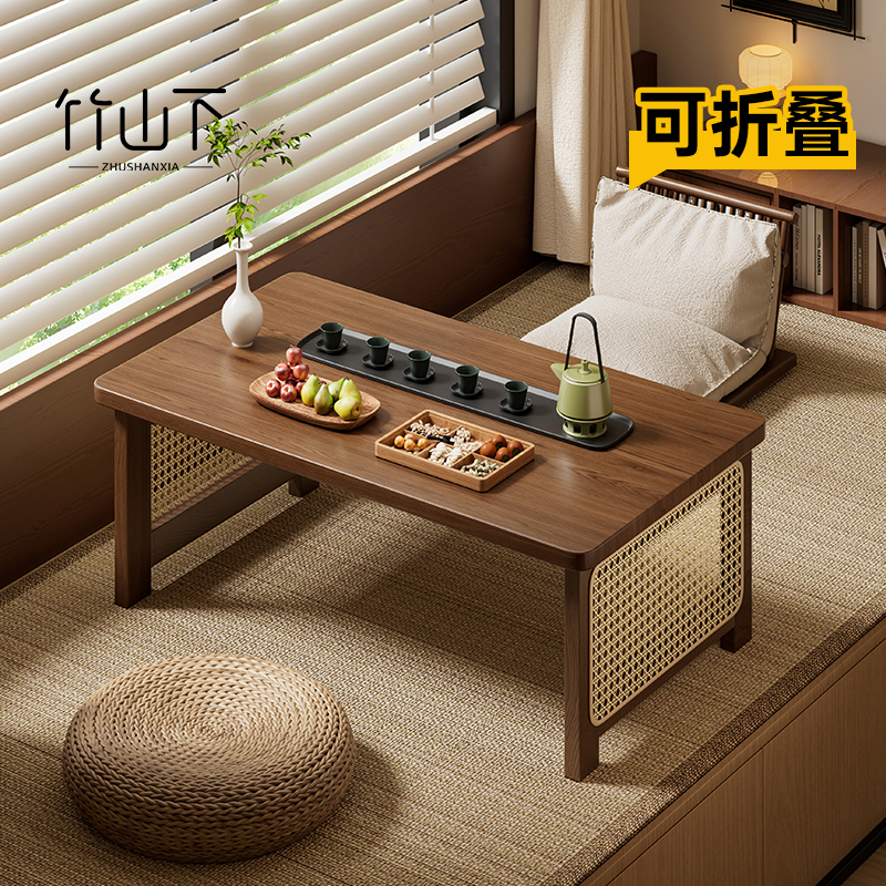 飘窗小桌榻榻米茶桌折叠炕桌客厅家用茶几2025新款卧室矮桌子