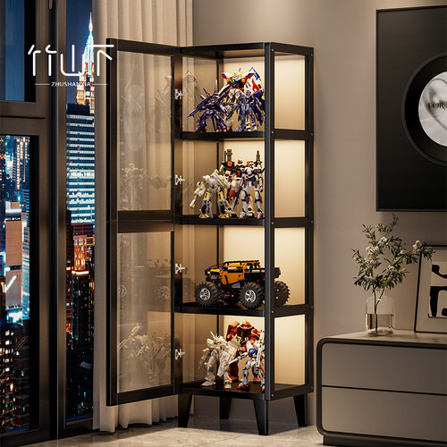 一体式手办展示柜防尘玻璃柜