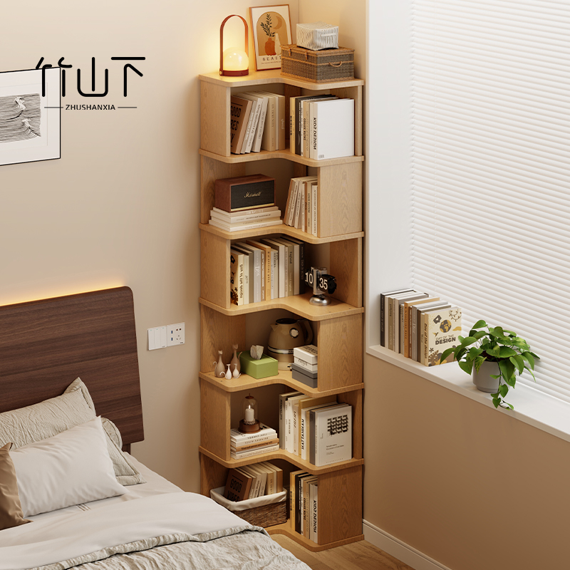 【纯实木】转角收纳书架