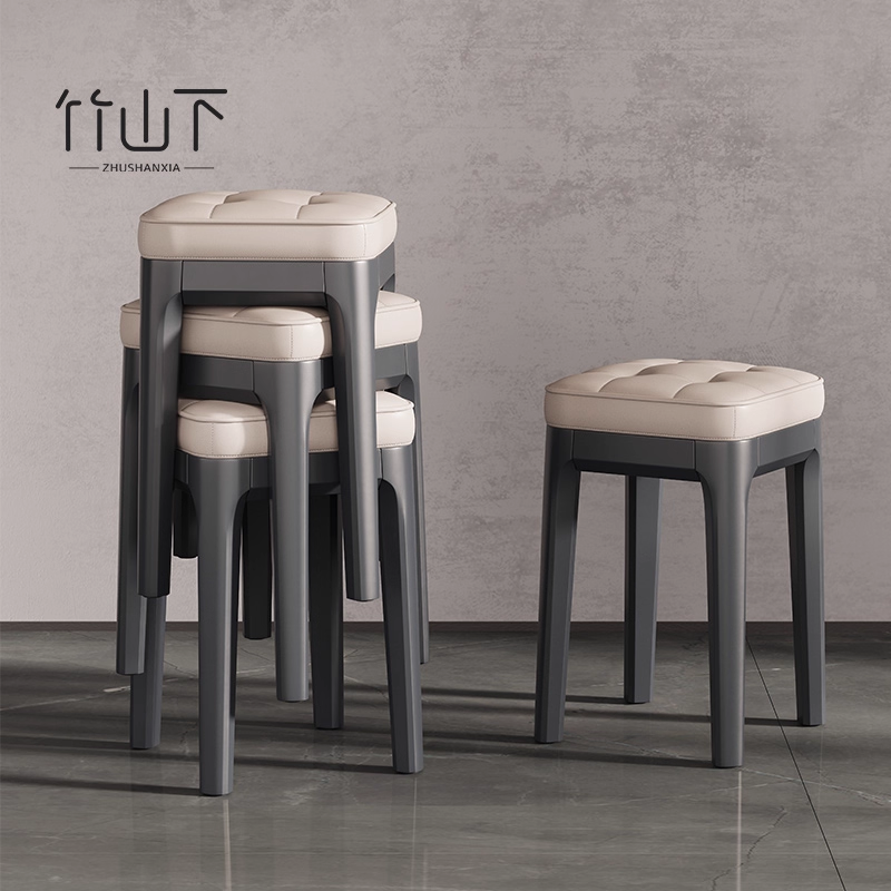 【高强承重】家用软包实木凳子