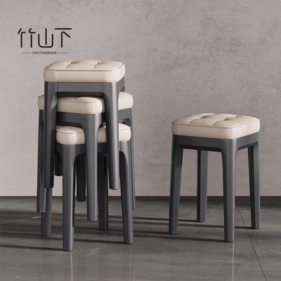 【高强承重】家用软包实木凳子