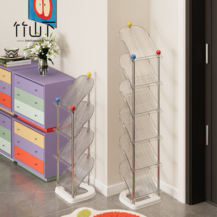 鞋架子家用门口多层小窄鞋子收纳架门后不占地方拖鞋儿童简易鞋柜