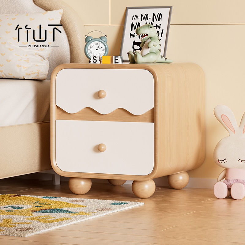 【进口实木】儿童床头柜