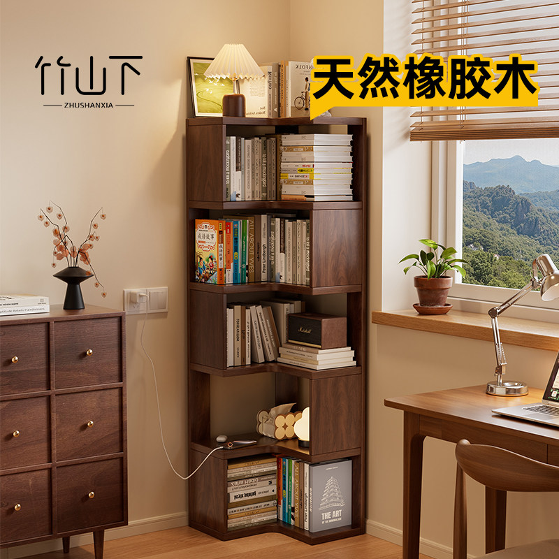 转角置物架纯实木角柜一体靠墙拐角展示柜储物收纳柜客厅角落酒柜,住宅家具,角柜,淘宝优惠券,粉丝福利购,淘宝优惠卷